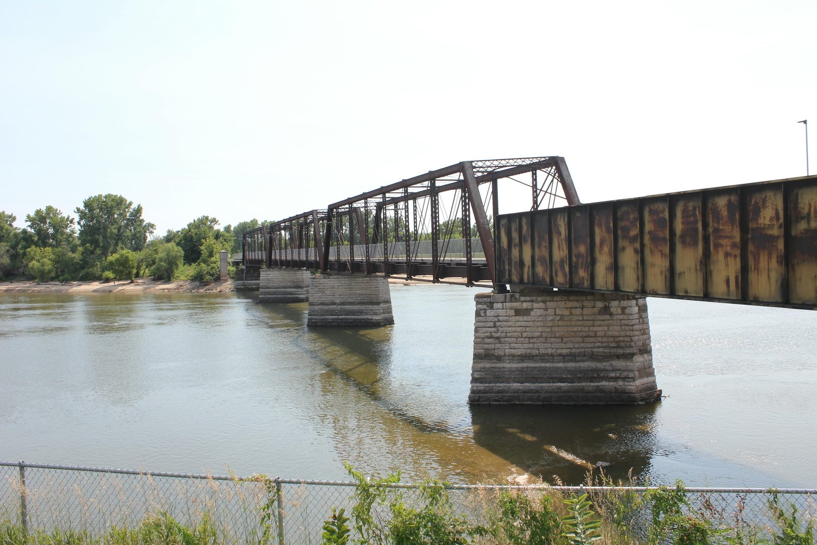 Looking south